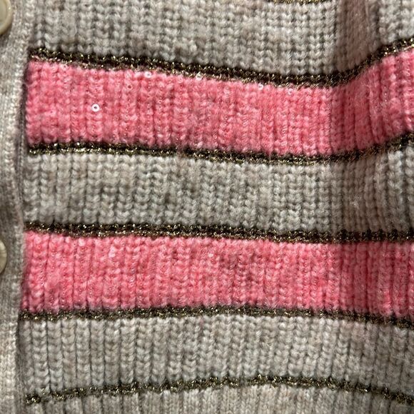 NWT Design History Striped Sequin Cardigan, Size XS - Picture 3 of 11
